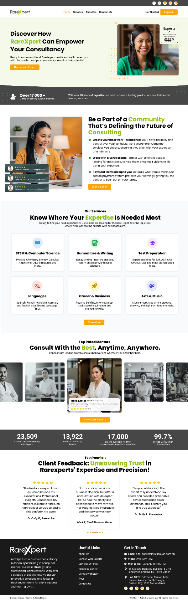 RareXpert — Expert Consultancy Platform — v3