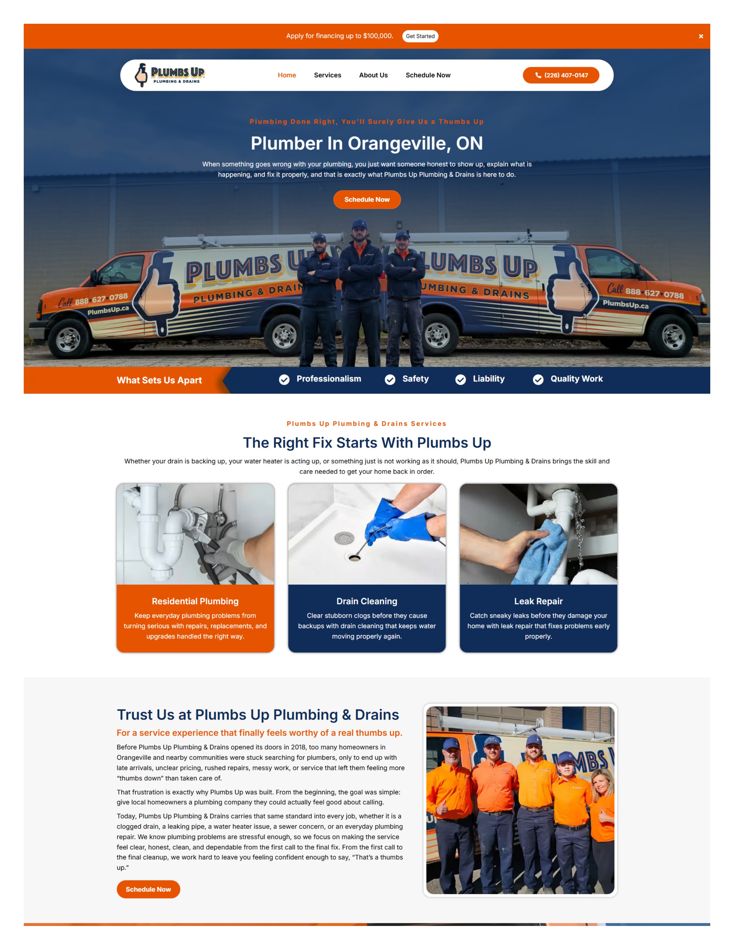Plumbs Up Plumbing & Drains — Honest Plumbing, Done Right