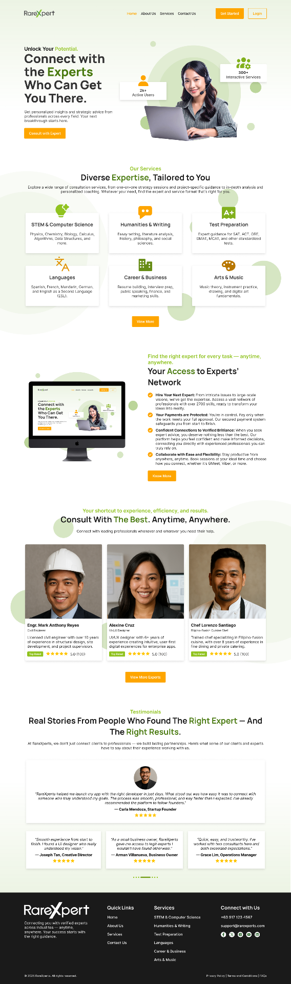RareXpert — Expert Consultancy Platform — v4