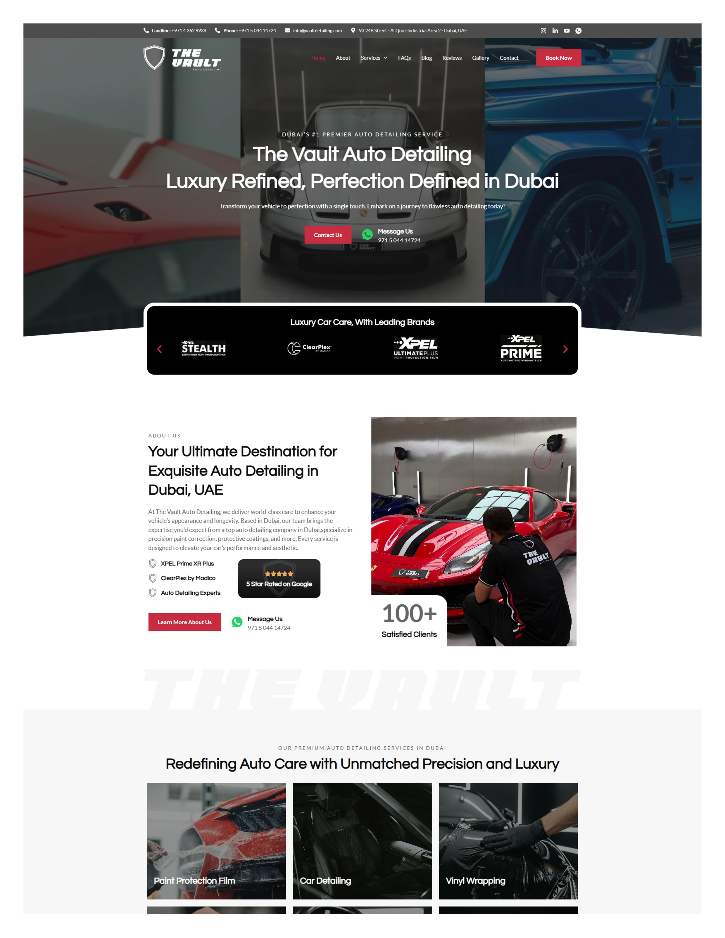 The Vault Auto Detailing — Luxury Refined, Perfection Defined